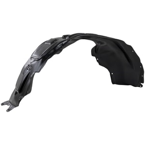 Front Fender Liner for 2014-2018 Jeep Cherokee, Right <u><i>Passenger</i></u>, Plastic, Vacuum Form, Black Trim, w/ Off Road Package, Replacement