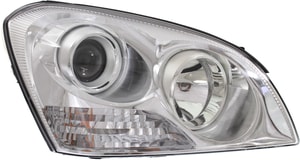 Headlight Assembly for Optima (2007-2008), Right <u><i>Passenger</i></u>, Halogen, with Chrome Insert, without Appearance Package, From April 16, 2007, Replacement