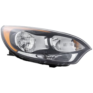 Headlight Assembly for Kia Rio Hatchback 2012-2017, Right <u><i>Passenger</i></u>, Halogen, without LED Position Light, Excluding SX Model, Replacement (CAPA Certified)