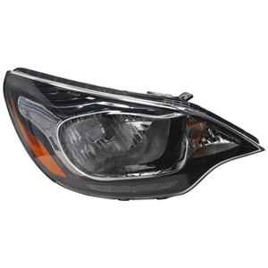 Headlight Assembly for Kia Rio Sedan 2012-2017, Right <u><i>Passenger</i></u> Side, Halogen, without LED Position Light, Replacement