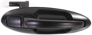 Rear Exterior Door Handle, Right <u><i>Passenger</i></u> Side, for Kia Optima/Magentis 2001-2006, Hyundai Sonata 2002-2005, Primed (Ready to Paint), Old Body Style, Plastic, Replacement
