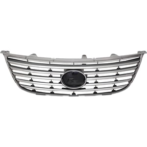 Grille for Lexus ES350 2007-2009, Primed (Ready to Paint) Gray Shell and Insert without Pre-Collision System, Replacement