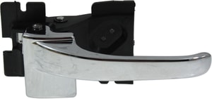 Front Interior Door Handle for 1990-1994 Town Car, Right <u><i>Passenger</i></u>, Chrome, Plastic (=Rear Right Passenger), Replacement