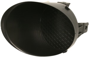 Fog Light Cover for Toyota Tundra 2007-2013, Left <u><i>Driver</i></u>, Black Plastic Type, Without Chrome, Replacement