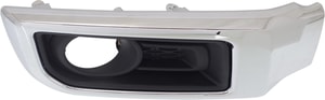Front Fog Light Molding for Toyota 4Runner 2014-2023, Right <u><i>Passenger</i></u>, Primed (Ready to Paint), with Chrome Trim, without Nightshade Edition, Replacement