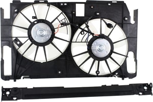 Radiator Fan Assembly for Toyota RAV4 2009-2012, 3.5L, Japan-Built, Without Tow Package, Without Control Module, Replacement