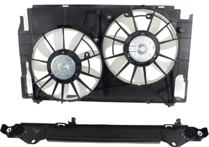 Radiator Fan Assembly for Toyota RAV4 2013-2018, Dual Fan, Excluding Hybrid Model, Built for North America Vehicles, Replacement