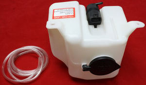 Washer Reservoir for Toyota Tacoma 1995-2000, Includes Pump and Cap, Small 2.5L Capacity Tank, without Long Filler, Replacement