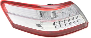 Tail Light for Toyota Camry 2010-2011, Left <u><i>Driver</i></u> Side, Outer, Lens and Housing, Suitable for Hybrid Model, Japan Built Vehicle, Replacement