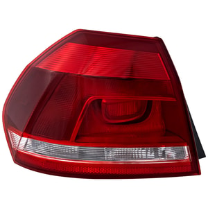 Tail Light Assembly for Volkswagen Passat 2012-2015, Left <u><i>Driver</i></u>, Outer, Replacement