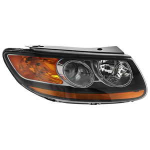 Headlight Assembly for Hyundai Santa Fe 2007-2009, Right <u><i>Passenger</i></u>, Halogen, with 1 Plug-In Connector, from 7-11-2007, Replacement