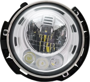 LED Headlight Assembly for 2017-2018 Jeep Wrangler (JK), Left <u><i>Driver</i></u> Side, From July 2017, Replacement (CAPA Certified)