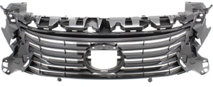 Dark Gray Shell and Insert Grille for Lexus ES300H/ES350 2016-2018, Replacement