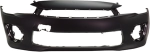 Front Bumper Cover for Mitsubishi Lancer 2016-2017, Primed (Ready to Paint), Replacement