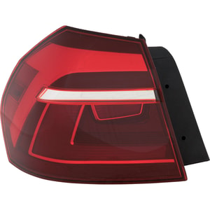 Tail Light Assembly for Volkswagen Passat 2017-2019, Left <u><i>Driver</i></u> Side, Outer, Halogen, (For 2017 Models From 7-4-2016), Replacement
