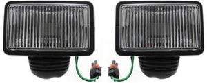 Front Fog Light Assembly Pair/Set for Jeep Cherokee 1987-1996, Right <u><i>Passenger</i></u> and Left <u><i>Driver</i></u>, Replacement