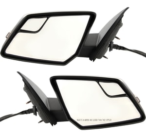 Pair/Set - Power Folding, Heated, Paintable Mirrors with In-housing Signal Light and Memory for GMC Acadia/Acadia Limited 2009-2017, Right <u><i>Passenger</i></u> and Left <u><i>Driver</i></u>, without Auto Dimming, BSD Replacement