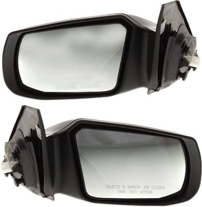 Replacement Mirror Pair/Set for Nissan Altima 2008-2013, Right <u><i>Passenger</i></u> and Left <u><i>Driver</i></u>, Power, Manual Folding, Non-Heated, Paintable, w/o Auto Dimming, Blind Spot Detection, Memory, Signal Light