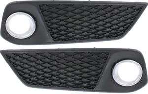 Pair/Set - Front Fog Light Cover for 2013-2015 Acura RDX, Right <u><i>Passenger</i></u> and Left <u><i>Driver</i></u>, Primed (Ready to Paint), w/ Technology Package Replacement Set