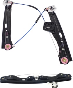 Front and Rear Window Regulator Set for BMW 3-Series (2012-2019), Right <u><i>Passenger</i></u>, Power, without Motor - Replacement That fits 316, 318, 320, 328, 330, 335,340, 348 models.