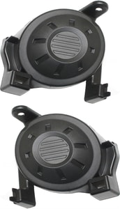 Front Fog Light Molding Pair/Set for 2008-2009 Nissan Altima Coupe, Right <u><i>Passenger</i></u> and Left <u><i>Driver</i></u>, Primed (Ready to Paint), Replacement
