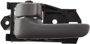 Front Interior Door Handle Left <u><i>Driver</i></u> for Toyota Camry 1997-2001, Sienna 1998-2003, Gray Lever, without Case, Japan/USA Built, Also Fits Rear, Replacement