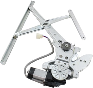 Front Window Regulator with Power Motor for Toyota Land Cruiser 1991-1997, Left <u><i>Driver</i></u> Side, Replacement