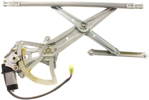 Front Window Regulator with Motor for Toyota Camry 2002-2006, Right <u><i>Passenger</i></u>, Power, 2 Pins, USA Built Vehicle, Replacement