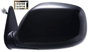 2000 - 2004 Toyota Tundra Side View Mirror Assembly / Cover / Glass Replacement - Left <u><i>Driver</i></u> Side - (SR5 Standard Cab Pickup + 4 Door; Extended Cab Pickup)