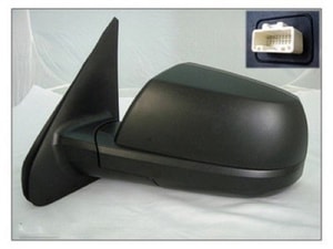 2007 - 2013 Toyota Tundra Side View Mirror Assembly / Cover / Glass Replacement - Left <u><i>Driver</i></u> Side - (SR5)