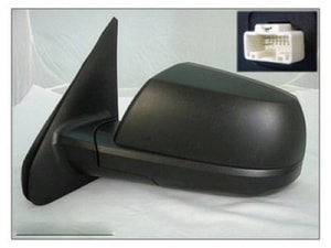 2007 - 2013 Toyota Tundra Side View Mirror Assembly / Cover / Glass Replacement - Left <u><i>Driver</i></u> Side - (Base Model + SR5)