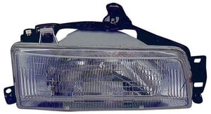 1988 - 1992 Toyota Corolla Front Headlight Assembly Replacement Housing / Lens / Cover - Left <u><i>Driver</i></u> Side - (4 Door; Sedan + 5 Door; Wagon + 4 Door; Wagon)