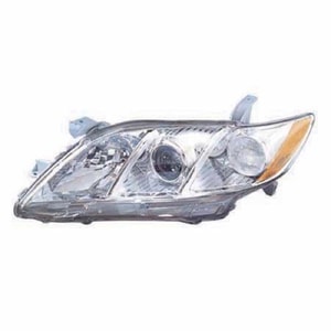 2007 - 2009 Toyota Camry Front Headlight Assembly Replacement Housing / Lens / Cover - Left <u><i>Driver</i></u> Side - (Base Model + CE + LE + SE + XLE)