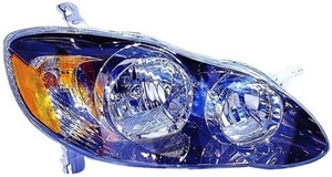 2005 - 2008 Toyota Corolla Front Headlight Assembly Replacement Housing / Lens / Cover - Right <u><i>Passenger</i></u> Side - (S + XRS)