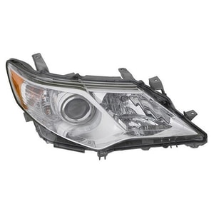 2012 - 2014 Toyota Camry Front Headlight Assembly Replacement Housing / Lens / Cover - Right <u><i>Passenger</i></u> Side - (Gas Hybrid + Hybrid LE + Hybrid XLE + L + LE + XLE)