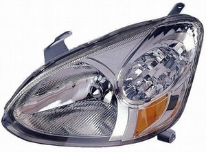 2003 - 2005 Toyota Echo Front Headlight Assembly Replacement Housing / Lens / Cover - Left <u><i>Driver</i></u> Side