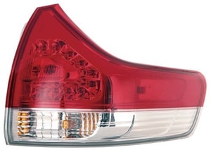 2011 - 2014 Toyota Sienna Rear Tail Light Assembly Replacement / Lens / Cover - Right <u><i>Passenger</i></u> Side Outer - (Base Model + LE + Limited + XLE)