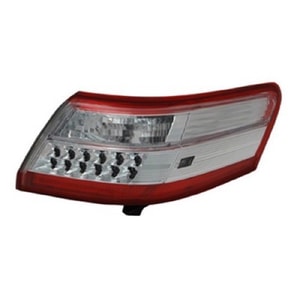 2010 - 2011 Toyota Camry Rear Tail Light Assembly Replacement Housing / Lens / Cover - Left <u><i>Driver</i></u> Side - (Gas Hybrid)
