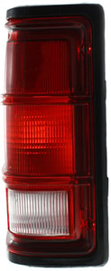 Tail Light for Dodge Full Size Pickup 1988-1993, Left <u><i>Driver</i></u>, Lens and Housing with Black Trim, Replacement