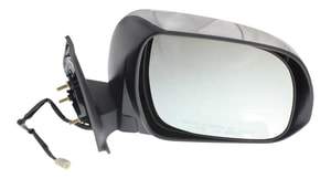 Power Mirror for Toyota Tacoma 2012-2015, Right <u><i>Passenger</i></u>, Manual Folding, Non-Heated, Chrome, with Signal Light, Replacement