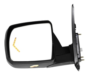 Power Folding Mirror for Toyota Sequoia 2008-2011/Limited/Platinum Models, Toyota Tundra 2007-2013/Limited Model, Left <u><i>Driver</i></u>, Non-Towing, Chrome, Heated, with Memory, Puddle Light, Signal Light, Replacement