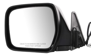 Power Mirror for Toyota Land Cruiser 1991-1997, Left <u><i>Driver</i></u> Side, Manual Folding, Non-Heated, Paintable, Replacement