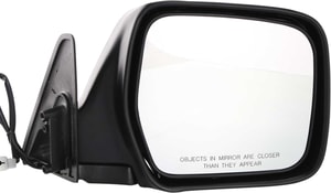 Power Mirror for Toyota Land Cruiser 1991-1997, Right <u><i>Passenger</i></u> Side, Manual Folding, Non-Heated, Paintable, Replacement