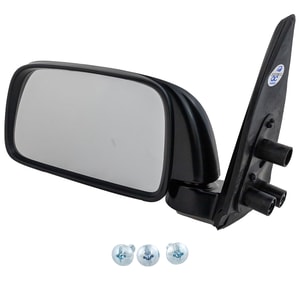 Manual Adjust, Manual Folding Left <u><i>Driver</i></u> Side Mirror for 1995-2000 Toyota Tacoma, Non-Heated, 9x5 inch Textured Housing, Excluding Off-Road Package, Replacement