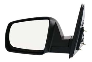 Mirror for Toyota Tundra 2007-2013, Left <u><i>Driver</i></u>, Non-Towing, Manual Adjustment & Folding, Non-Heated, Textured, without Memory, Puddle Light, Signal Light, for Base/Platinum Models, Replacement