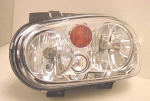 2002 - 2007 Volkswagen Golf Front Headlight Assembly Replacement Housing / Lens / Cover - Left <u><i>Driver</i></u> Side
