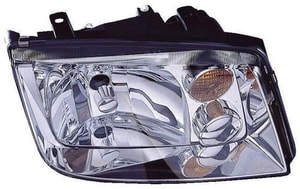 2002 - 2005 Volkswagen Jetta Front Headlight Assembly Replacement Housing / Lens / Cover - Right <u><i>Passenger</i></u> Side - (2.0L L4 + 2.8L V6 + 1.9L L4)
