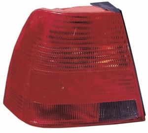 Left <u><i>Driver</i></u> Rear Tail Light Assembly Replacement Housing/Lens/Cover for 1999 - 2003 Volkswagen Jetta, 4 Door; Sedan, Without bulbs & sockets; Includes Lens;  1J5945111S, Replacement