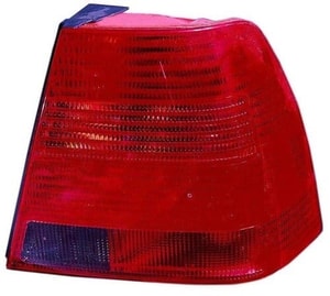 Right <u><i>Passenger</i></u> Tail Light Lens/Housing for 1999 - 2003 Volkswagen Jetta, 4 Door Sedan, Rear Tail Light Assembly Replacement Housing / Lens / Cover, w/o Bulbs and Sockets,  1J5945112S, Replacement