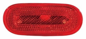 Rear Left <u><i>Driver</i></u> Side Marker Light Lens for 2002 - 2004 Volkswagen Beetle (Turbo S), Red;  1C0945073D, Replacement